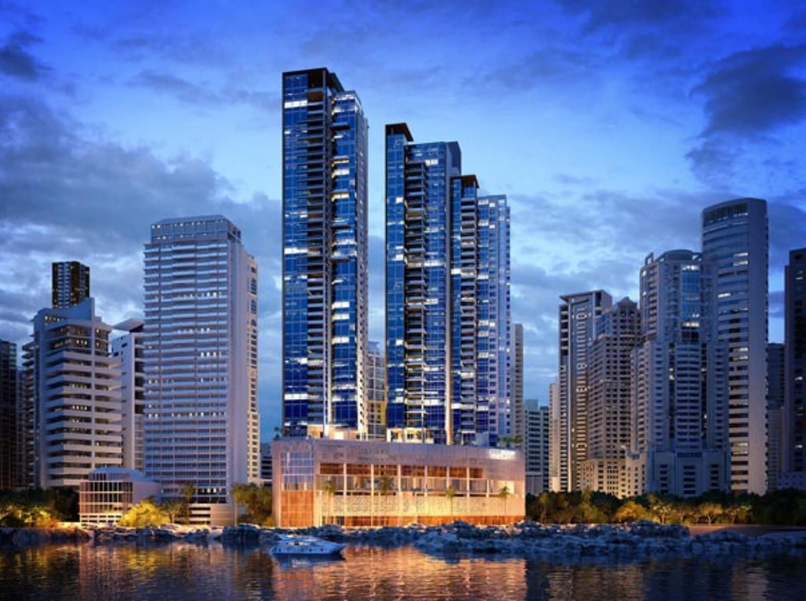 Skyline de Ciudad de Panamá visto desde Punta Paitilla